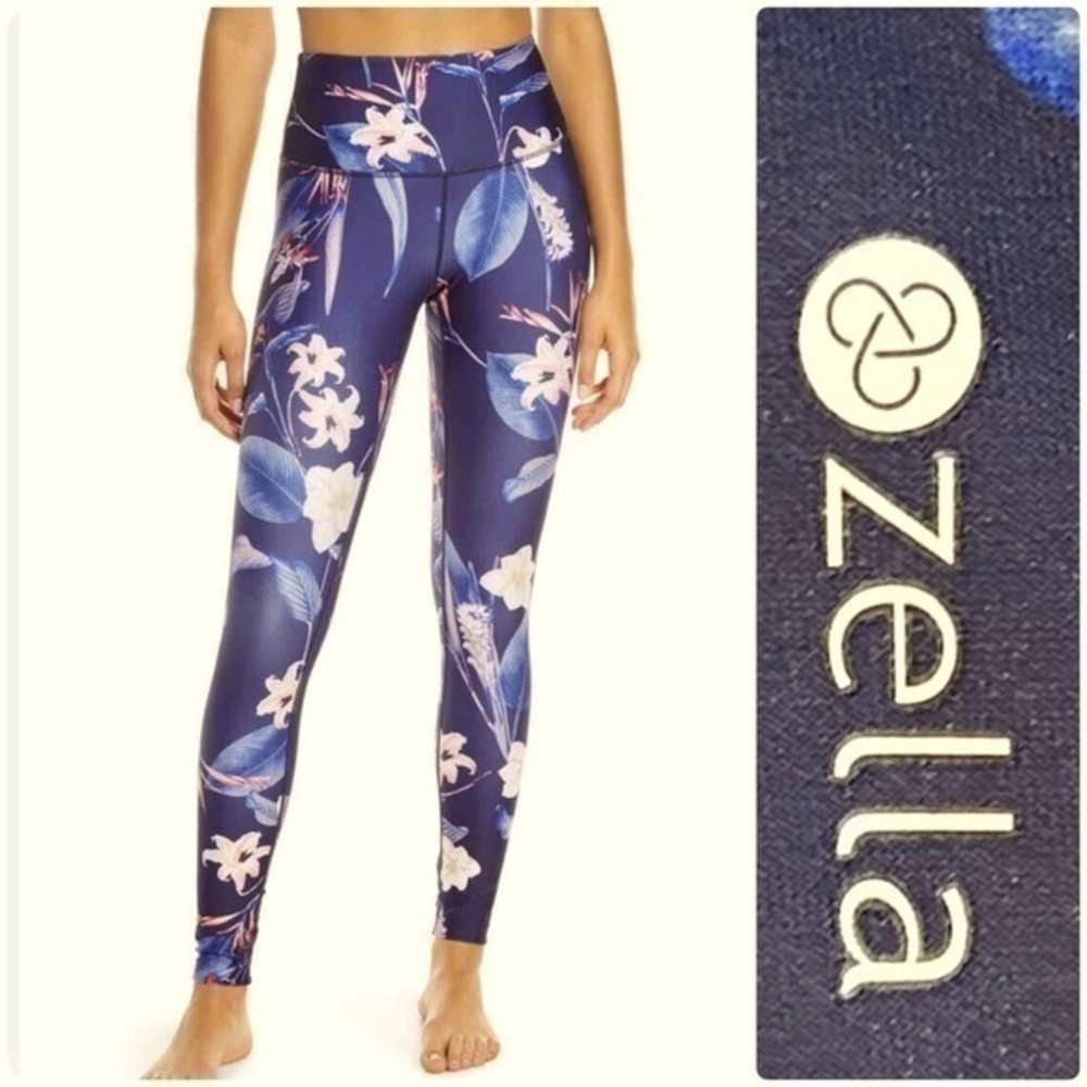 Zella Stardust Floral Print High Rise Leggings